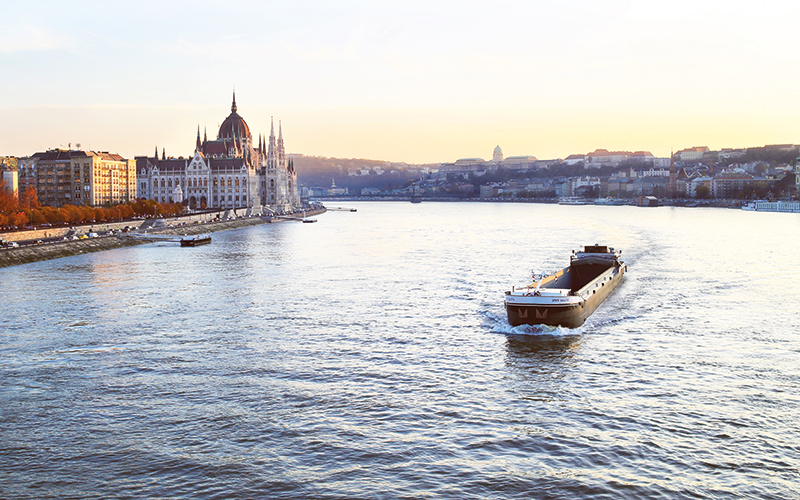 Large boat in Budapest