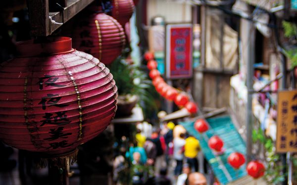 Chinese lanterns closeup