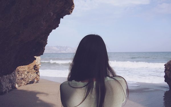 Female looking out over the sea