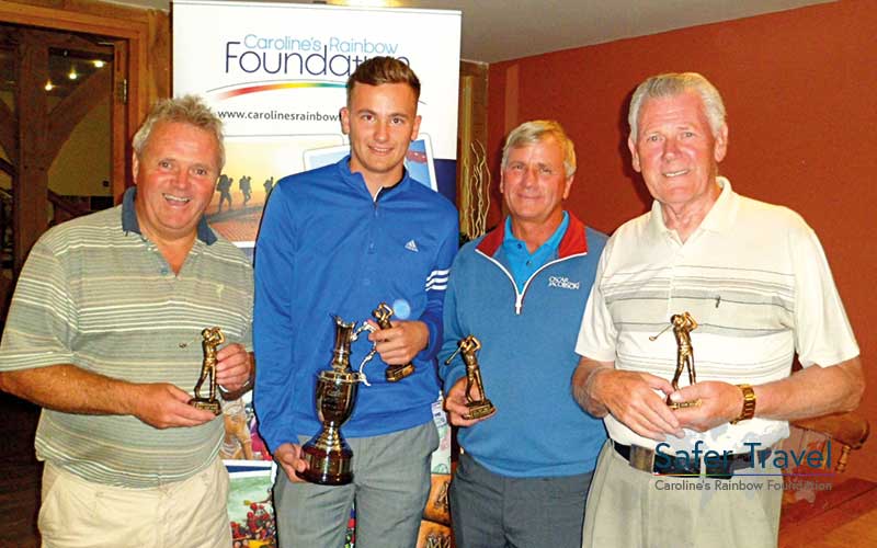 Caroline's Rainbow Foundation golf day trophies