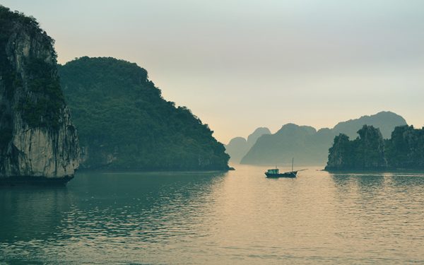 Boat on water in Thailand