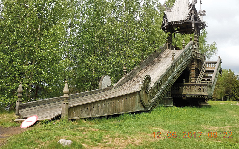 Wooden slide