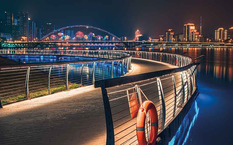 Bridge at night