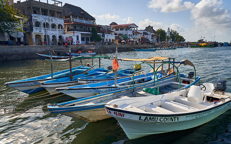 Boats parked up together