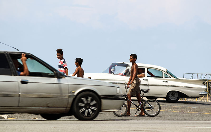 Boy on bike