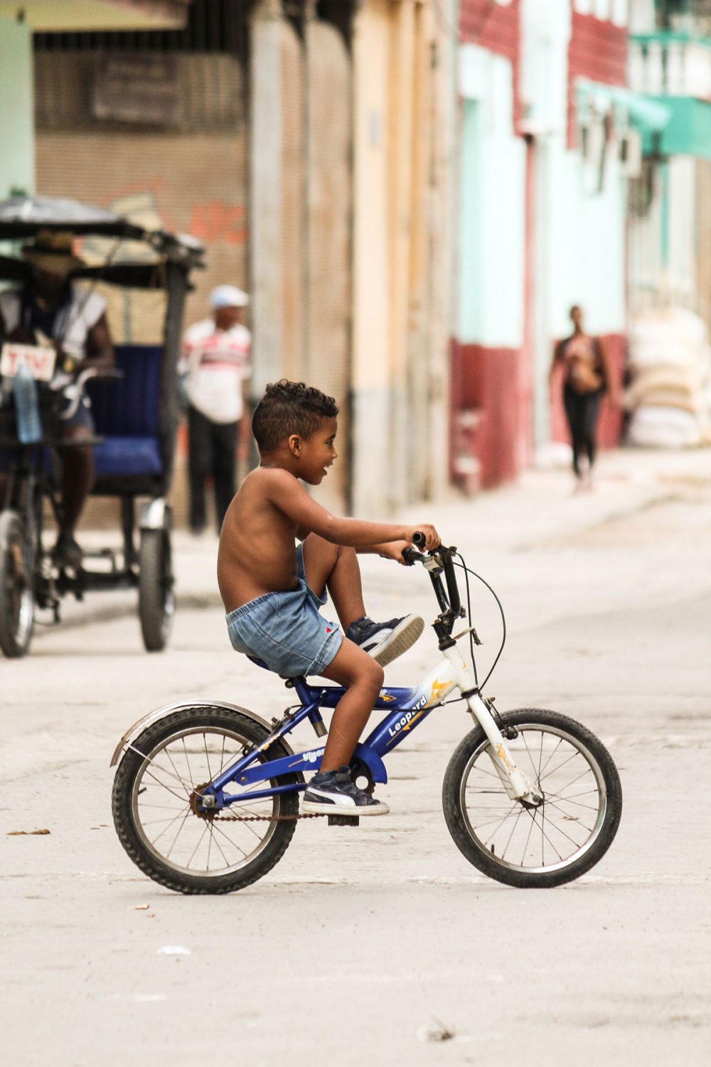 Child on bike