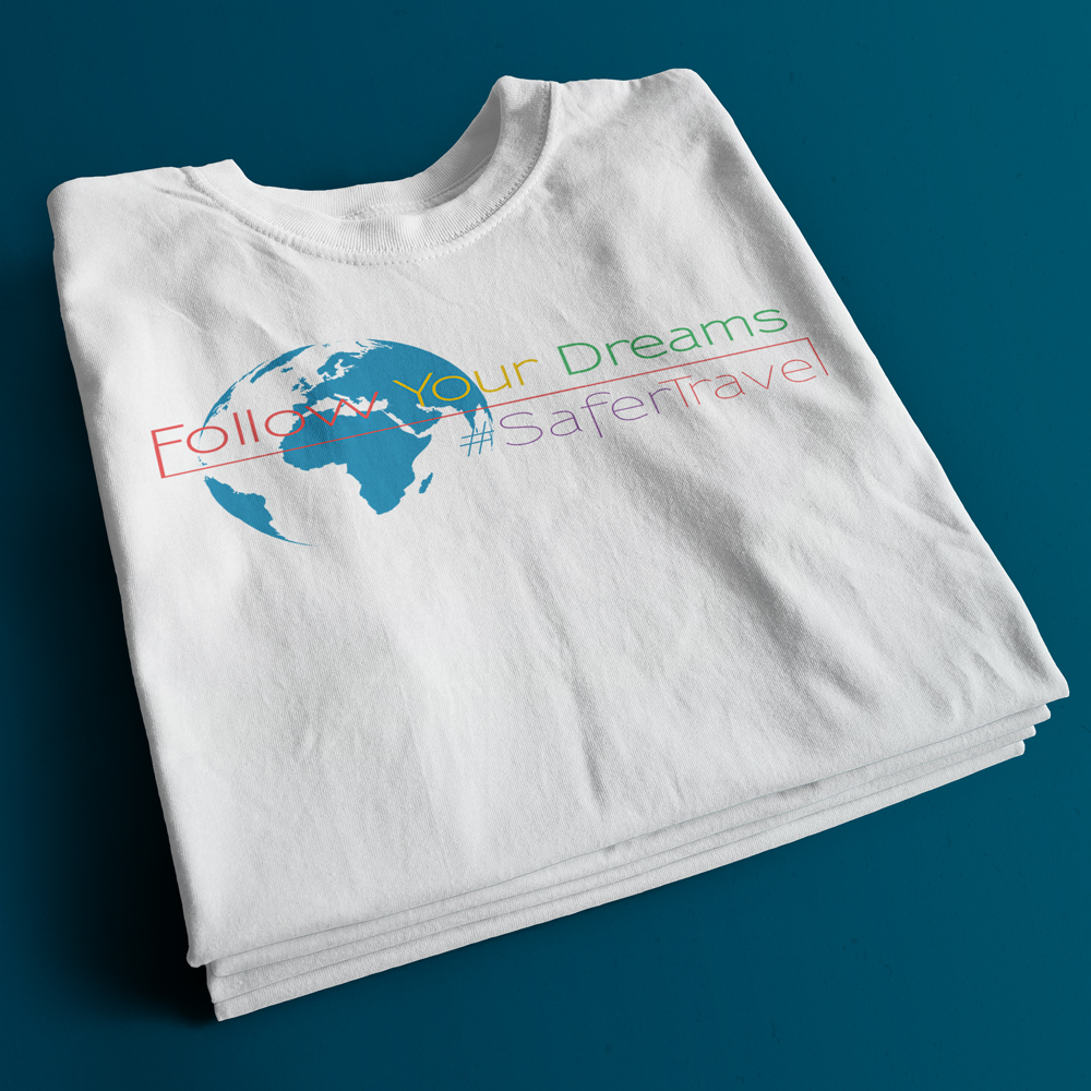 Follow Your Dreams t-shirt folded