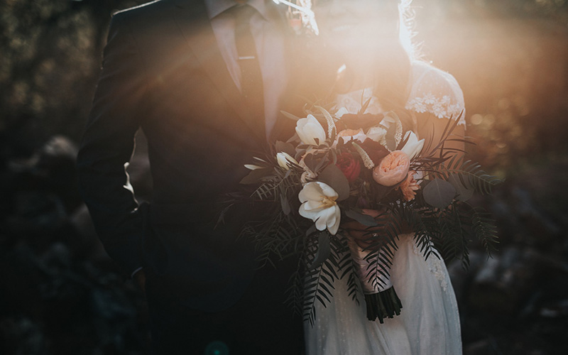 Couple having their wedding photo